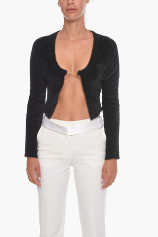 LA MAILLE NEVE Cardigan with Logoed Applicazion