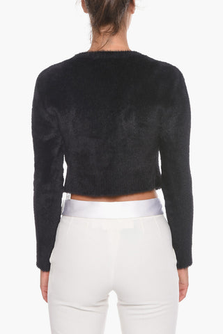 LA MAILLE NEVE Cardigan with Logoed Applicazion
