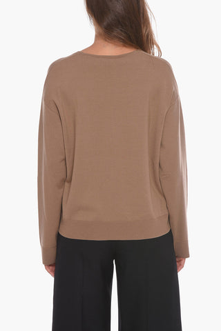 S MAX MARA Maglia in Misto Lana con Collo a V