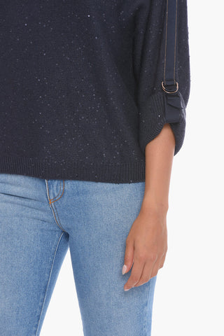 Cashmere Turtleneck Sweather with Sequins