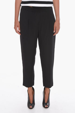 Silk Pleated Trousers