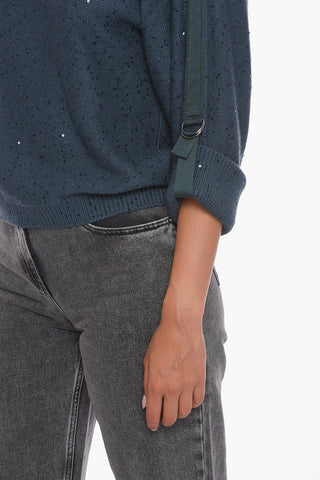Cashmere Turtleneck Sweather with Sequins