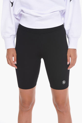 Biker Shorts with Embossed Logo Application