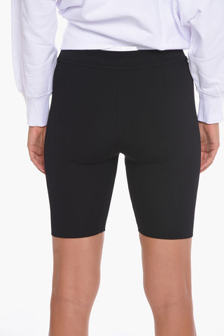 Biker Shorts with Embossed Logo Application