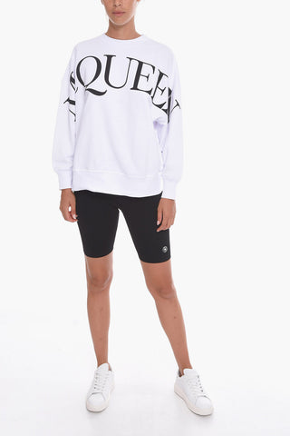 Biker Shorts with Embossed Logo Application