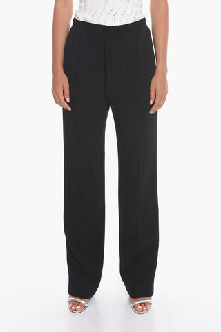 Stretch CADY Trousers with One Front Pleat