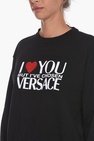 Fleece Cotton ILOVEYOUBUT Sweatshirt