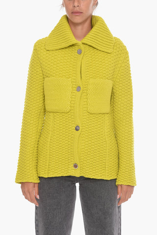 Cappotto in Lana con Tasche Utility