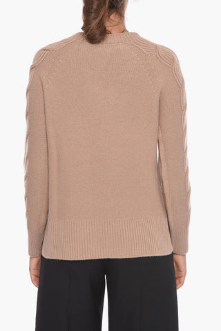 Maglia in Cashmere COMO con Maniche Aran