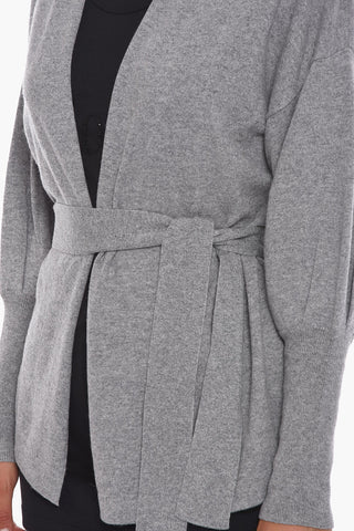 Cardigan in Lana Vergine con Cintura