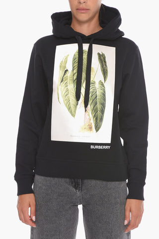 Felpa Hoodie POULTER BOTANICAL con Patch in Satin