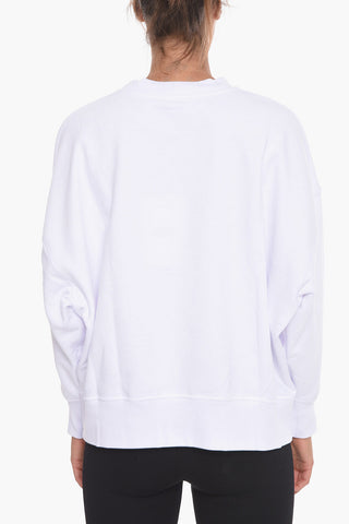 Oversized Crew-Neck Sweatshirt with Logo-Print