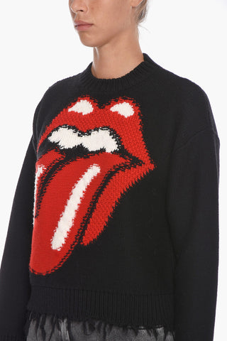 Fringed Edge START ME UP Wool Pullover
