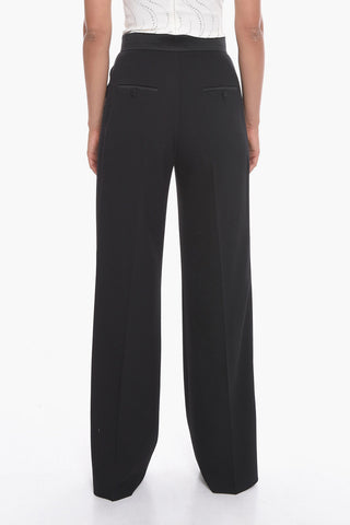 PIANOFORTE Wool SABBIA Trousers with High Waist