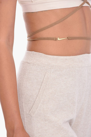 JACQUEMUS Dri-Fit Sport Bra with Lace-Up Detail