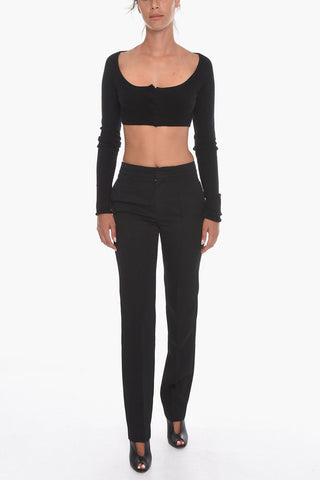Pantaloni LIOLIROK in Lana con Pince Frontale
