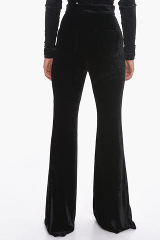 STROBE Pantaloni in Velluto con Gamba Svasata
