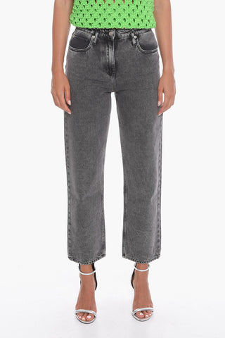 Straight Fit VAUFRE Stone Washed Denims 22cm