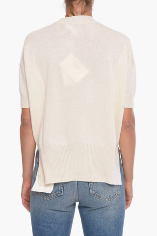 Crew Neck Short-sleeved Cashmere Sweater