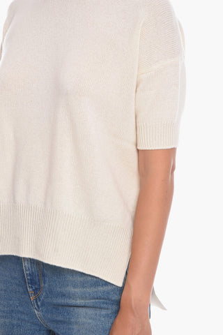 Crew Neck Short-sleeved Cashmere Sweater