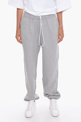 Solid Color Fleeced Cotton Joggers