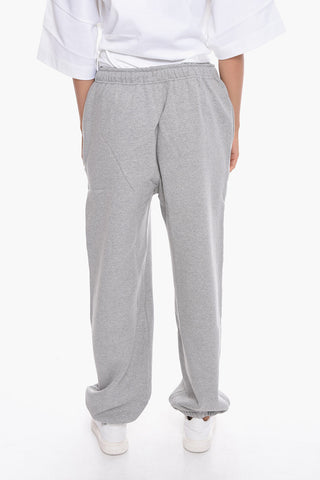 Solid Color Fleeced Cotton Joggers