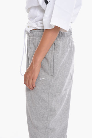 Solid Color Fleeced Cotton Joggers