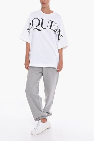 Solid Color Fleeced Cotton Joggers