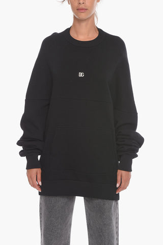Relaxed-fit Hoodie Sweatshirt with Logoed Application
