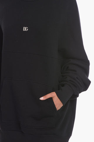 Relaxed-fit Hoodie Sweatshirt with Logoed Application
