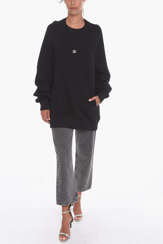 Relaxed-fit Hoodie Sweatshirt with Logoed Application