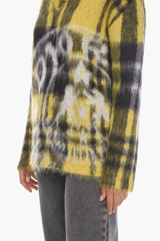 Mohair-blend Sweather with V-neckline