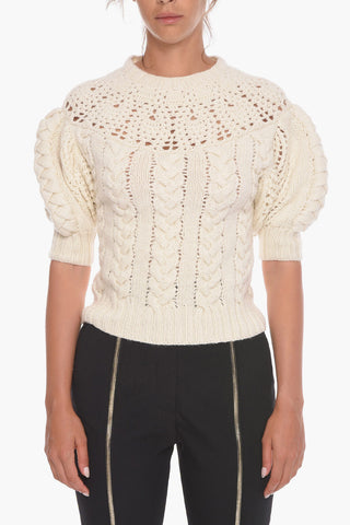 Balloon Sleeve HUTTON Wool Sweater