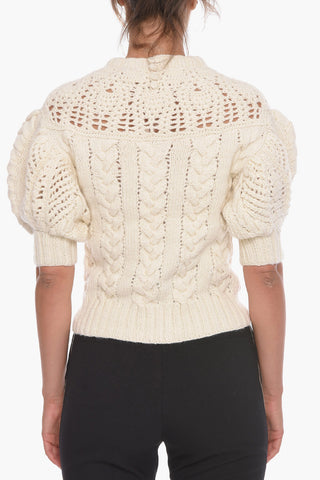 Balloon Sleeve HUTTON Wool Sweater
