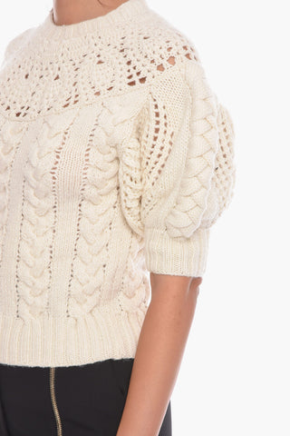 Balloon Sleeve HUTTON Wool Sweater