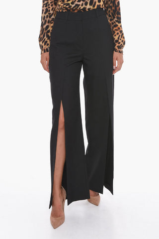 Wide-leg CHARLIE Trousers with Front Slits