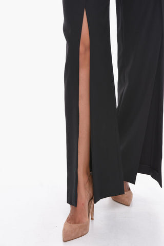 Wide-leg CHARLIE Trousers with Front Slits