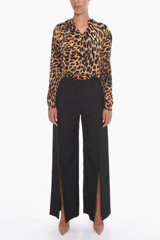 Wide-leg CHARLIE Trousers with Front Slits