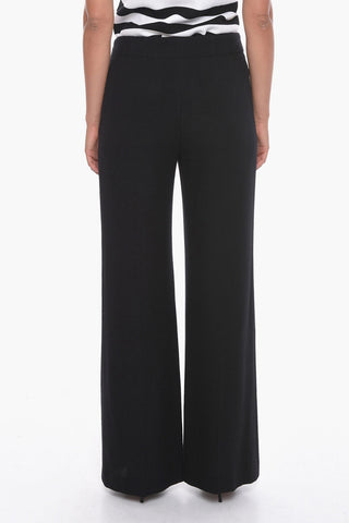 Pantaloni in Misto Cashmere a Gamba Ampia
