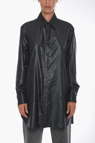 UNISEX MM1 Oversized Shirt with Snakeskin Effect