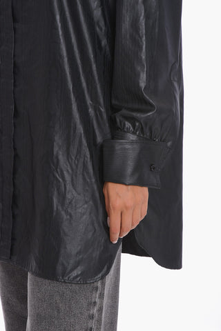 UNISEX MM1 Oversized Shirt with Snakeskin Effect