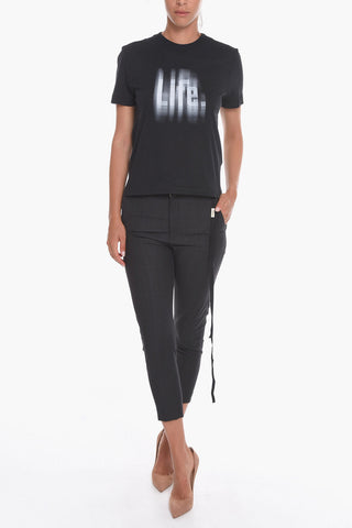 ETOILE Virgin-wool NOAH High-waisted Pants in Glen-check Motif