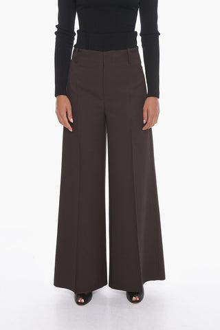 Pantaloni a Palazzo con Pince Frontale