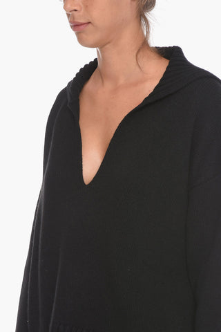 Polo Neck Cashmere Blend Pullover
