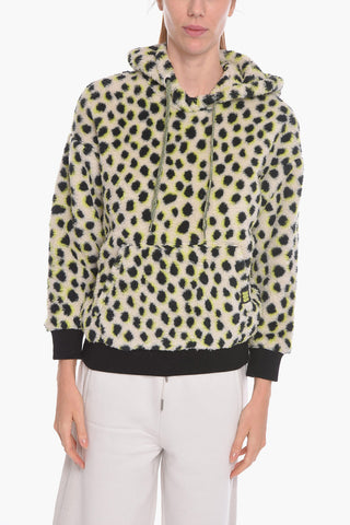 Animal Motif Sherpa LOYRA Hoodie