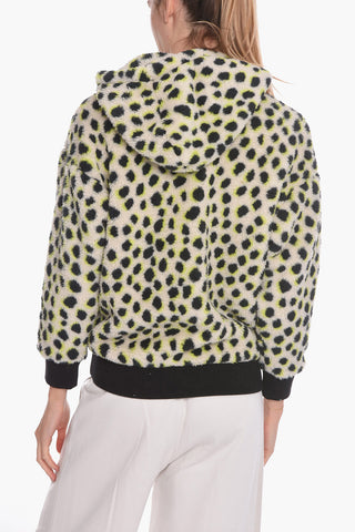 Animal Motif Sherpa LOYRA Hoodie