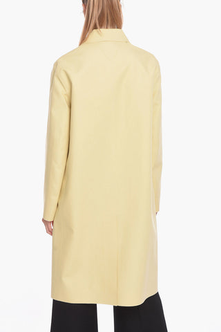Cappotto Monopetto in Cotone Compatto Impermeabile