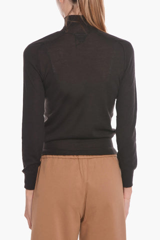 Turtleneck Wool Seamless Sweater