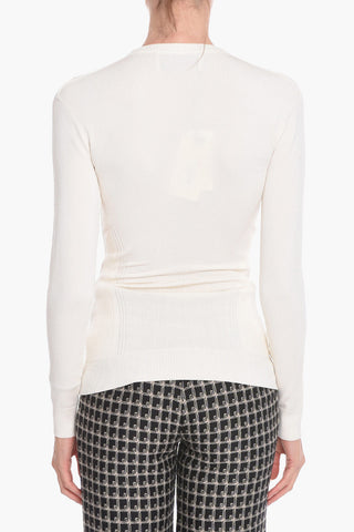 Viscose Blend Slim Fit Top with Cut-out Detail