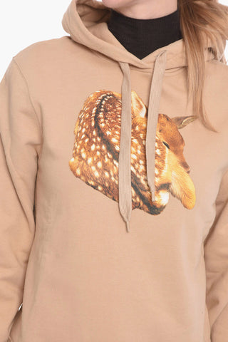Brushed Cotton Hoodie POULTER DEER